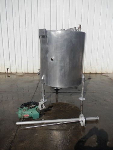 NATIONAL BOARD 315 GALLON JACKETED STAINLESS STEEL TANK w MIXER/AGITATOR