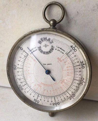 Vintage Collectible German Military BEHAJ Tanometer Device Marked Ges. gesch.