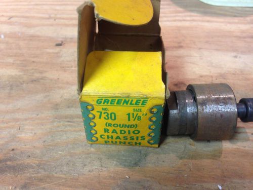 Greenlee 730 1 1/8 radio chassis punch
