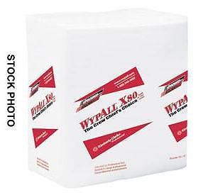 Kimberly-clark wypall x80 white towel-200/ctn(4 pkg/50)-new-nr for sale