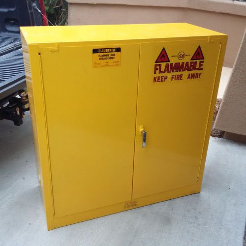 Justrite Flammable Cabinet With Self Close Double Door 45 Gallon