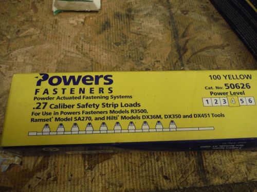 POWERS POWDER ACTUATED STRIP LOADS .27 CAL (500pcs) (50 strips)