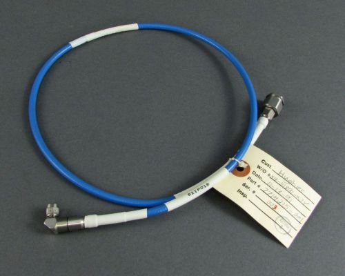30&#034; Teledyne Storm Coax Cable Assembly 7714215-1 TNC/Male to RA SMA/Male