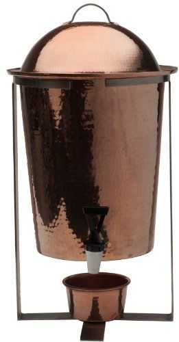 Sertodo Arcadia Beverage Urn, 13 Quart Capacity, Hammered Copper