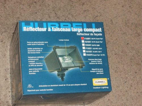 NEW HUBBELL COMPACT WIDE BEAM FLOODLIGHT F100H1 100PS