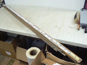 14&#039; david white surveyor&#039;s measuring stick grade leveling rod, wooden, 3 section for sale