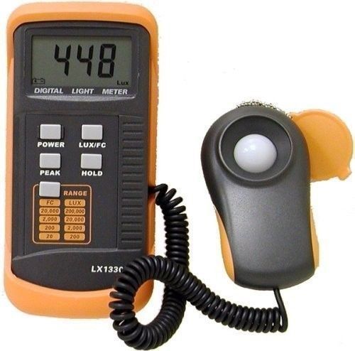 New DrMeter Digital Illuminance/Light Meter LX1330B , 0 - 200,000 Lux Luxmeter