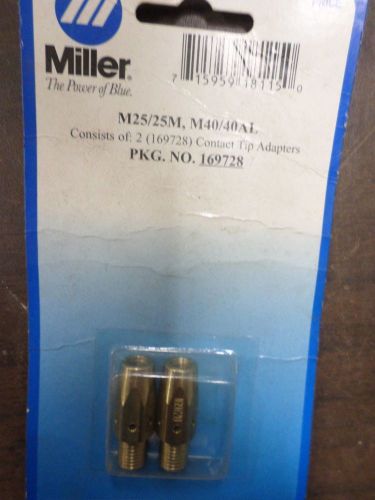 2 MIG Tip Adaptors Diffuser 169-728, 169728 Fit Miller M25/M40 Welding Gun QTY 2