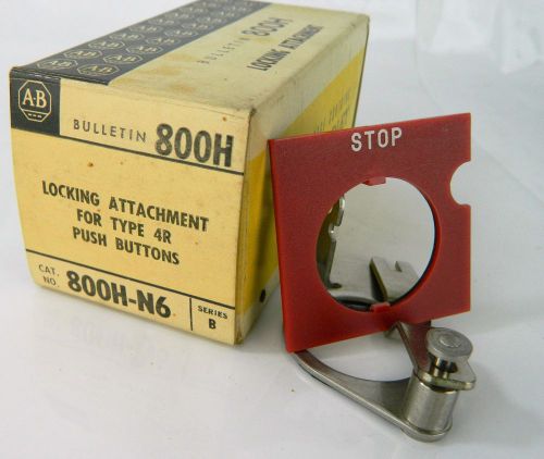 Genuine Allen Bradley 800H-N6 B Locking Attachment Type 4r Push Botton Pad Lock