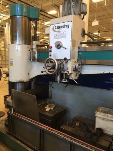 Radial drill, 2009 clausing 1600h drill w/ 17&#034; column x 63&#034; arm, coolant, guards for sale