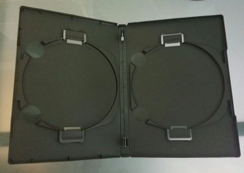 53 pcs Premium Black Double Multi hold 2 Discs DVD CD Cases, Standard 14mm, gwp