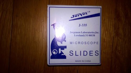 Clear Glass Ground Edges Microscope Slides 72 pcs 1&#034; x 3&#034; (25.4 x 76.2 mm)J-335