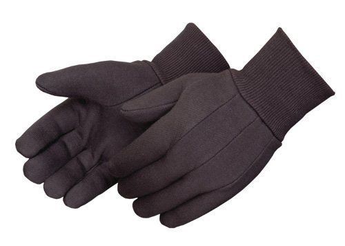 Liberty 4503P/SP Cotton/Polyester Mediumweight Jersey Glove, Brown/Balck Pack of