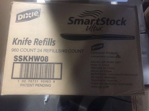 Dixie SSKHW08 Smart Stock Knife Refill, 24PK/CT, Black