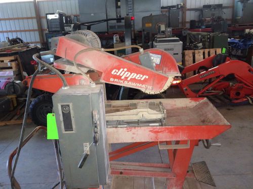 Norton Clipper Briksawmatic Concrete Abrasive Tile Brick Saw