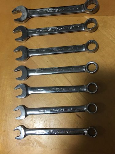 Snap On Med. Length Metric Wrenches