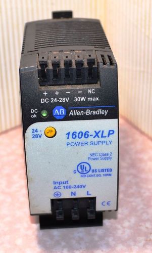 ALLEN-BRADLEY 1606-XLP30E POWER SUPPLY 24-28VDC OUTPUT 100-240VAC INPUT