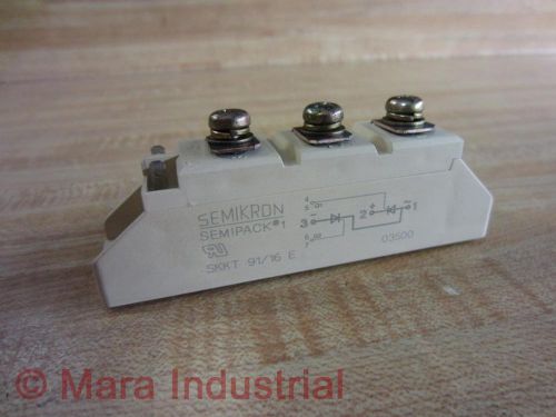 Semikron SKKT 91/16 E Thyristor Module (Pack of 3) - Used