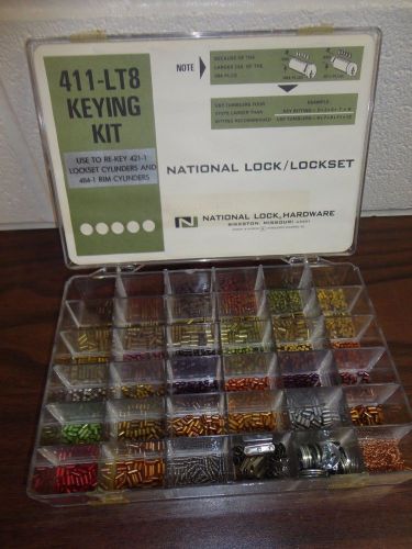 National Lock 411-LT8 Keying Kit Locksmith Inventory 421-1 &amp; 484-1 Tumbler Pins