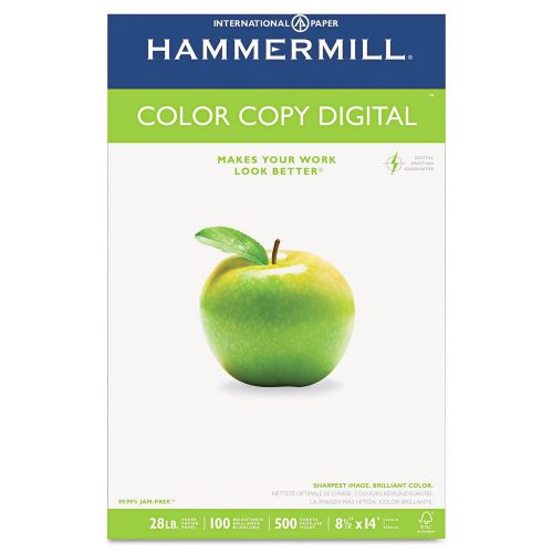 Hammermill Color Copy Digital 28lb 8-1/2 x 14 Inch 100 Bright 500 Sheets/1 Re...