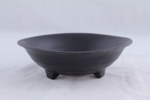 New 4 dozen irregular edge round melamine bowl, 20 oz,7-1/2&#034; dia.,matt black for sale