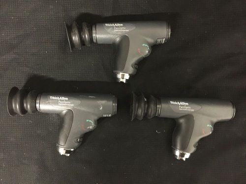 Lot Of 3 Welch Allyn PanOptic Ophthalmoscope Head w/Eye Cup - 11810 + 11870