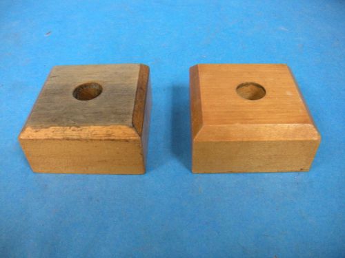 Shear Test Cutter Wooden Blocks 3&#034; x 3&#034; Lot of 2