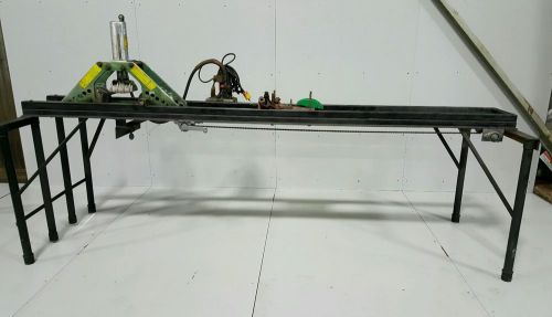 Greenlee pipe bending station 777 w/ milwaukee power unit on 10ft frame for sale