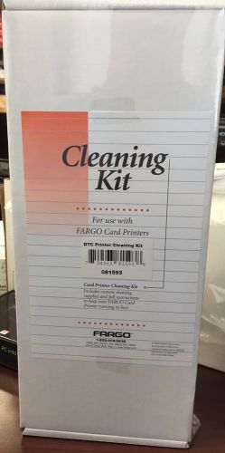 NEW FARGO 081593 CARD PRINTER CLEANING KIT DTC550 PADS TAPE PENS 81593
