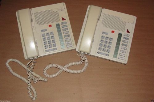 Lot of 2 Meridian Nortel M2008 Beige Telephone NT9K08AB35  FAST FREE SHIPPING