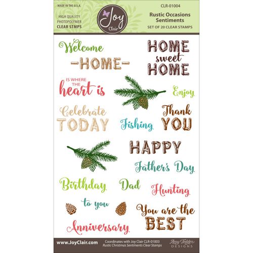 &#034;Joy Clair Clear Stamps 4&#034;&#034;X6&#034;&#034;-Rustic Occasions&#034;
