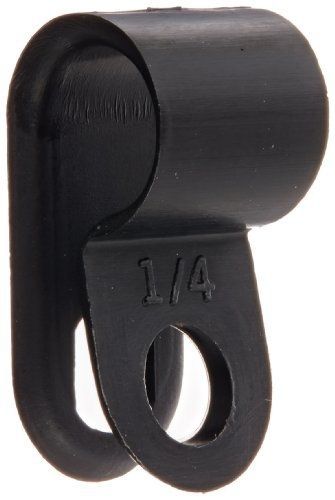 Nsi standard duty nylon cable clamp, 0.25&#034; diameter, 0.394&#034; width, black for sale