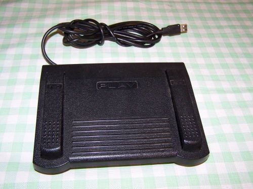 HTH Engineering HDP-3S USB Transcriber Foot Pedal Controler Start-Stop Fwd Rev