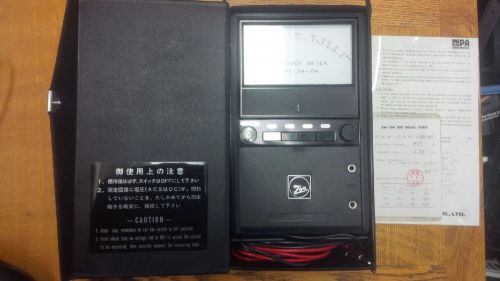 TOA ZM-104 Impedance Meter with case and leads