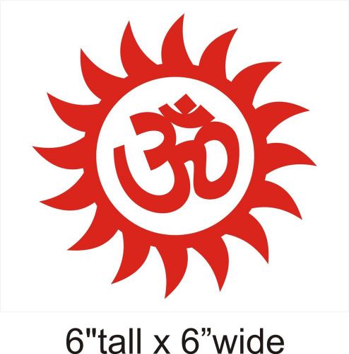 Om Aum Hinduism Car Truck Bumper Vinyl Sticker Decal Decor -1564