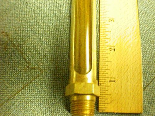 brass sight glass- Lube Devices - 3/8&#034; NPT 14&#034; long 12&amp;1/2&#034; viewing