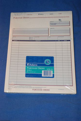 THREE Packs Adams Purchase Order form NC3811-50 3 part carbonless