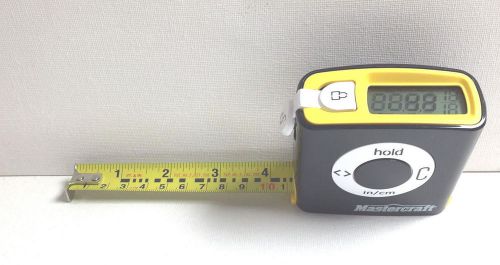 Mastercraft Digital Display Tape Measure Blade 16&#039; Batteries Inclueded In Cm LCD