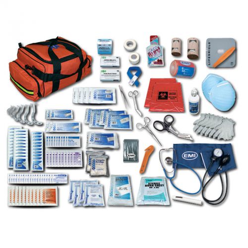 Emergency medical technician pro response 2 complete kit with orange bag  1 ea for sale