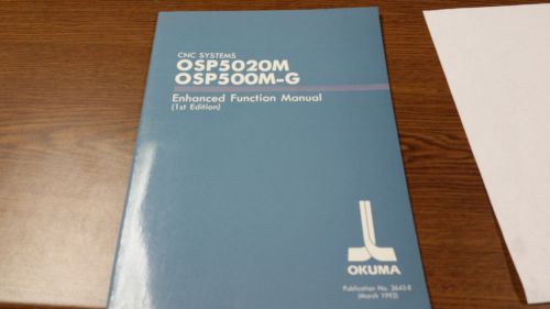 Okuma OSP5020M OSP500M-G Enhanced Function Manual 1st Ed.