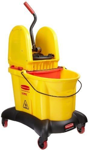 Rubbermaid commercial fg767700yel 35-quart capacity wavebrake dual water down for sale