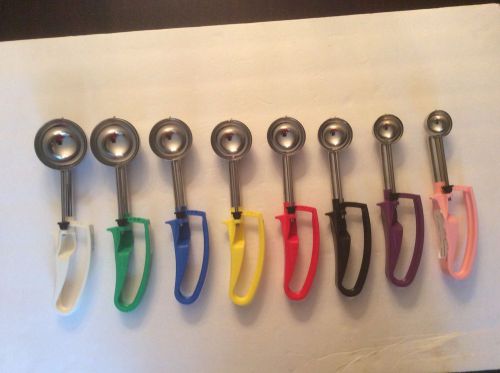 Vollrath Lot Of 8 Extended Length Squeeze Disher Scoop