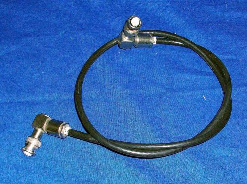 MHV Male Right Angle to Same 28&#034; Coax Meter Cables Tested Good RG58 or RG62