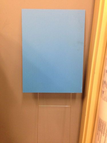 2 pack light blue corrugated blank sign sheet 4mm x 6&#034; x12&#034; vertical signs for sale