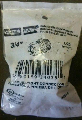 Raco 3/4&#034; liquid-tight connector for sale