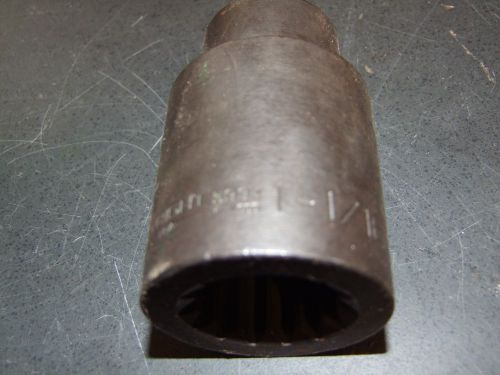 Wright Tool #5934 #5 Spline Drive 6-Point Deep Impact Socket 1-1/16&#034;