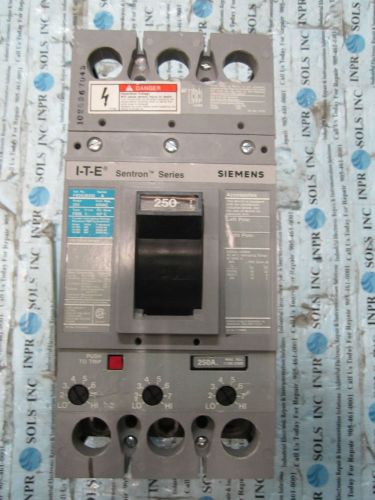 Ite siemens fxd63b250 sentron series circuit breaker 250a 600vac 3p sera*tested* for sale