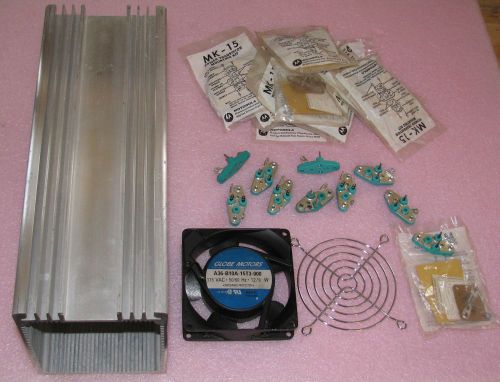 Extruded Aluminum Enclosure, TO-3 Sockets &amp; Kits, Fan with Grill Surplus