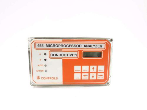IC CONTROLS 455 115V-AC MICROPROCESSOR CONDUCTIVITY ANALYZER D521009