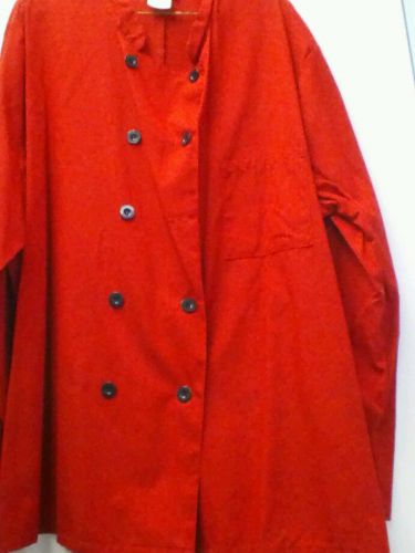 Red Uniform City Used XL Men Long Sleeve Chef Uniform Chef Jacket FREE SHIPPING!